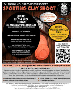 2nd Annual Dober Society Sporting Clays Shoot